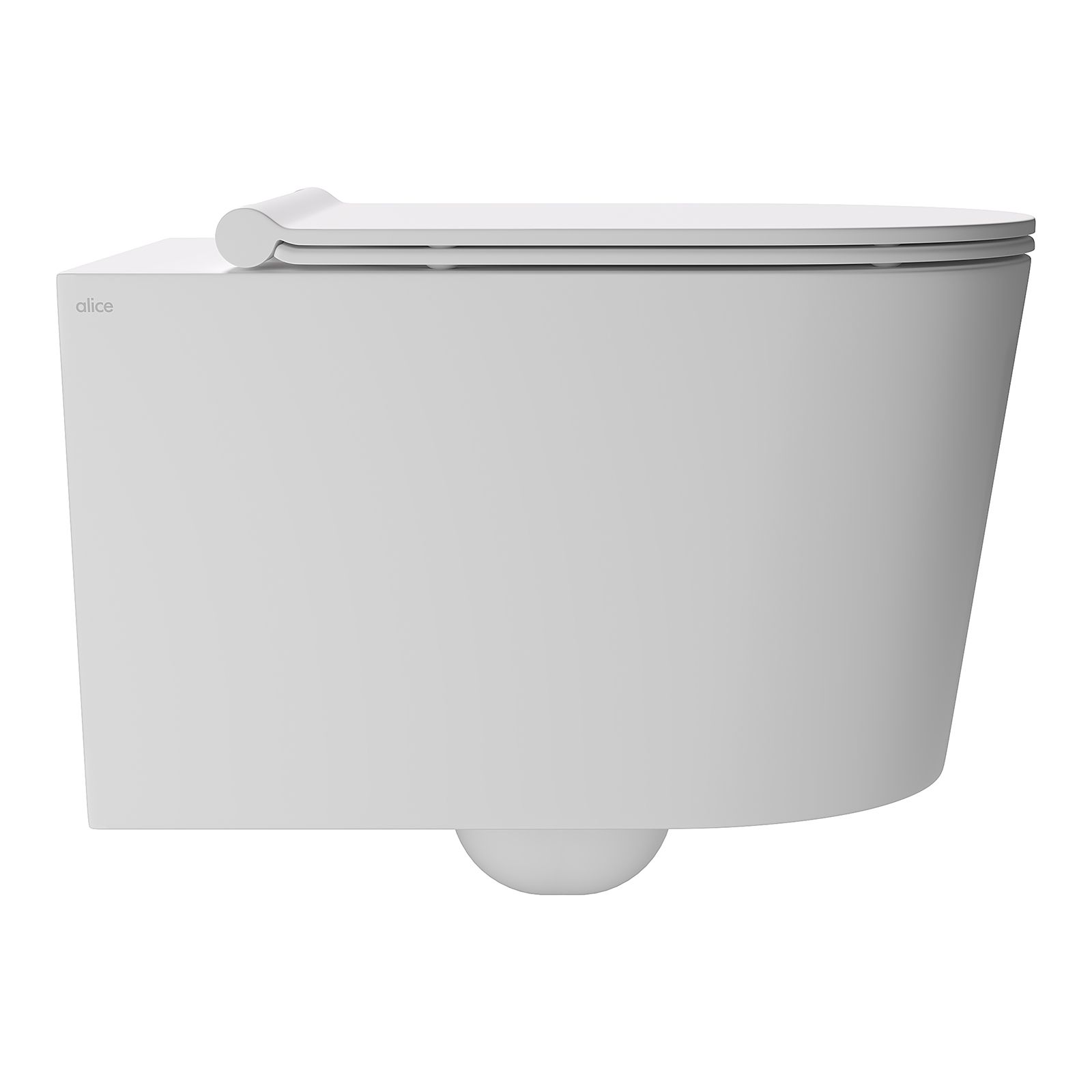 Подвесной безободковый унитаз, Форм/Form, 22300109, Белый матовый / White matt